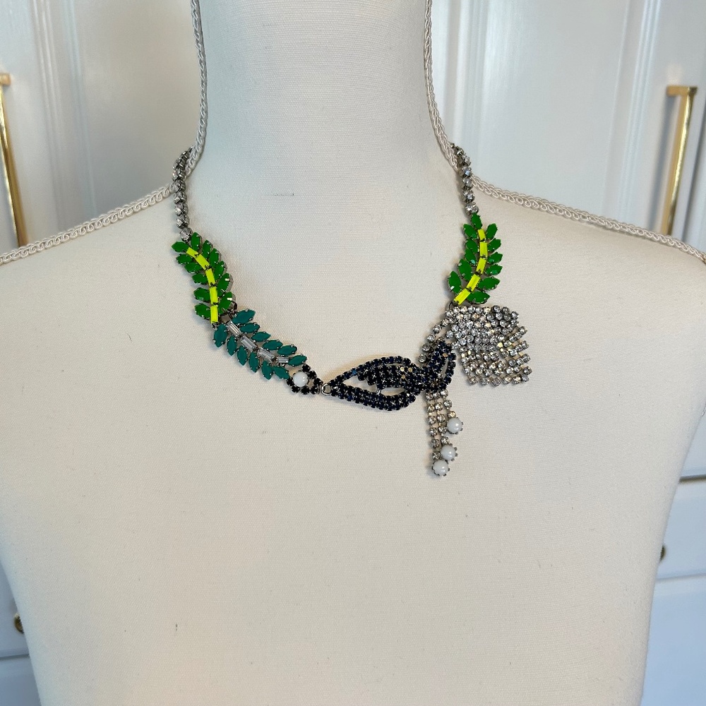 Ann Taylor Rhinestone Statement Necklace - image 2